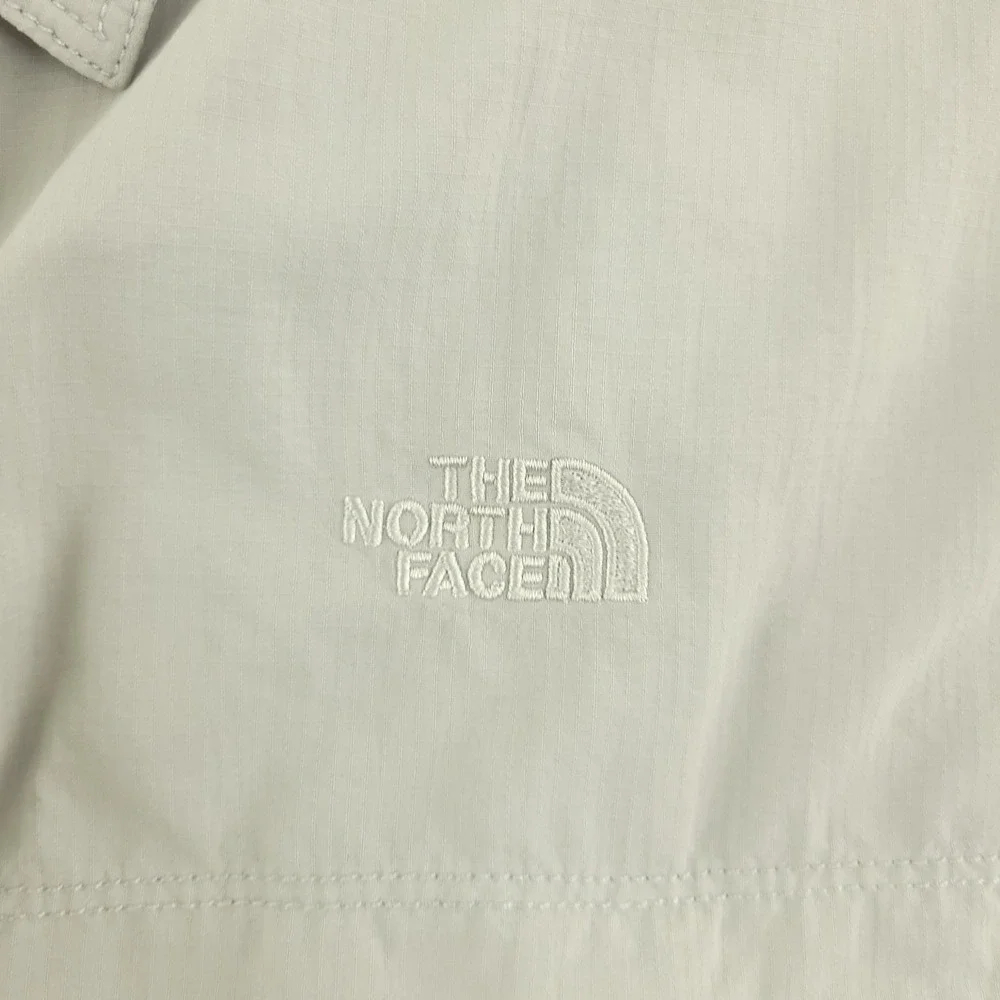 The North Face Shirt Mens 2XL Beige Solid Long Sleeve Button Up Outdoor Fishing